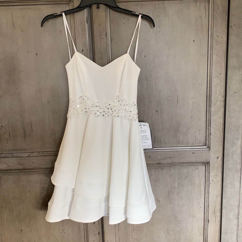 white formal dress